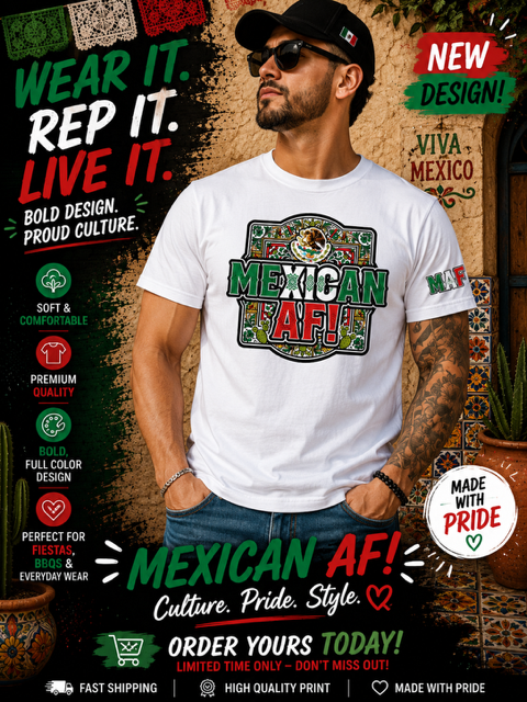 Viva Mexico T-Shirt-WHITE